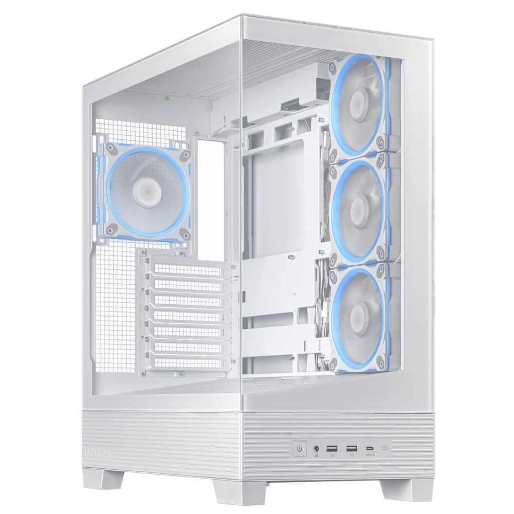 ASUS A31 Plus ARGB Case (White) view 1