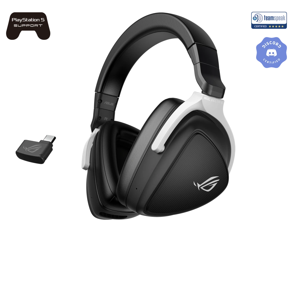 ASUS ROG Delta S Wireless front angled view from left