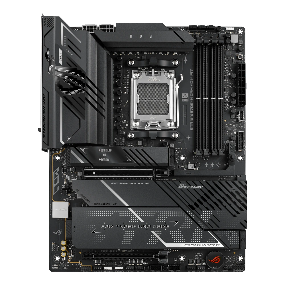 ASUS ROG STRIX X870E-H GAMING WIFI7 front view