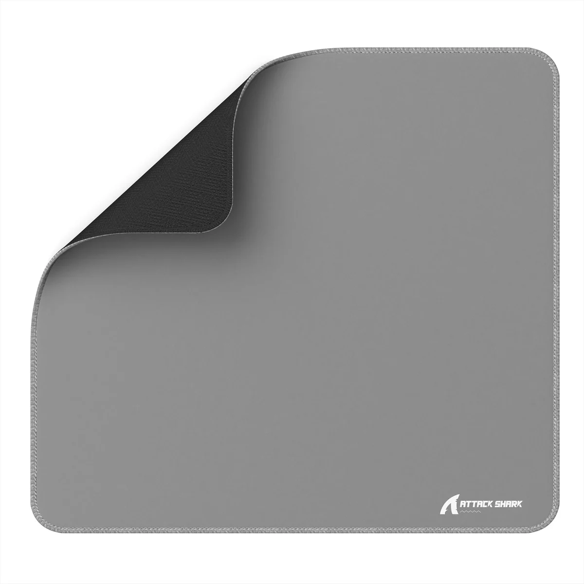 Attack Shark CM02 large cloth gaming mouse pad in gray with stitched edges