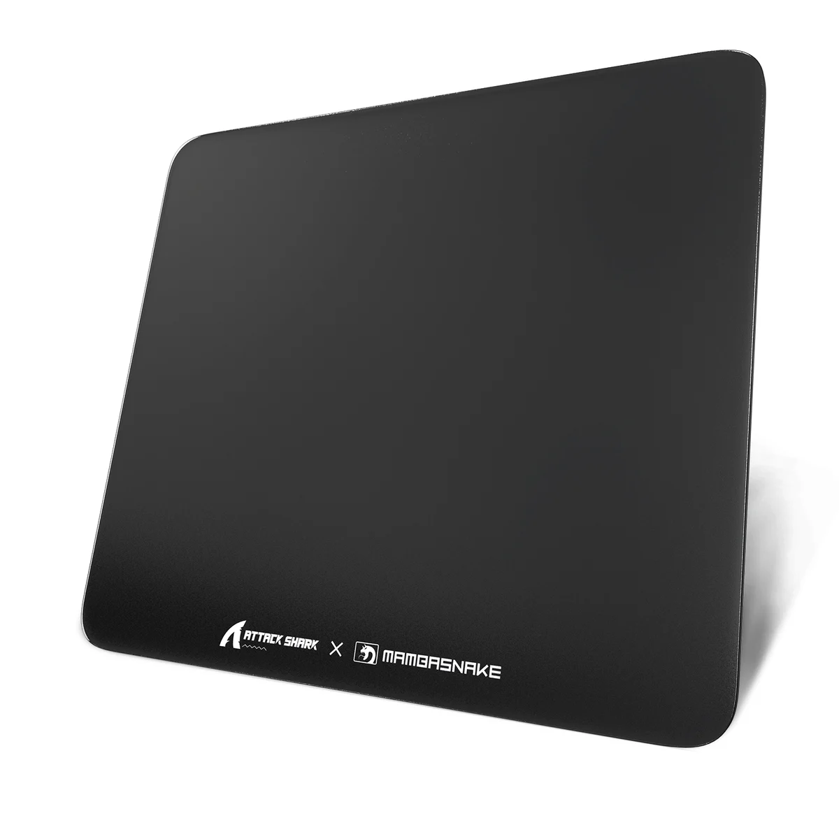 Attack Shark CM05 tempered glass gaming mouse pad in plain black
