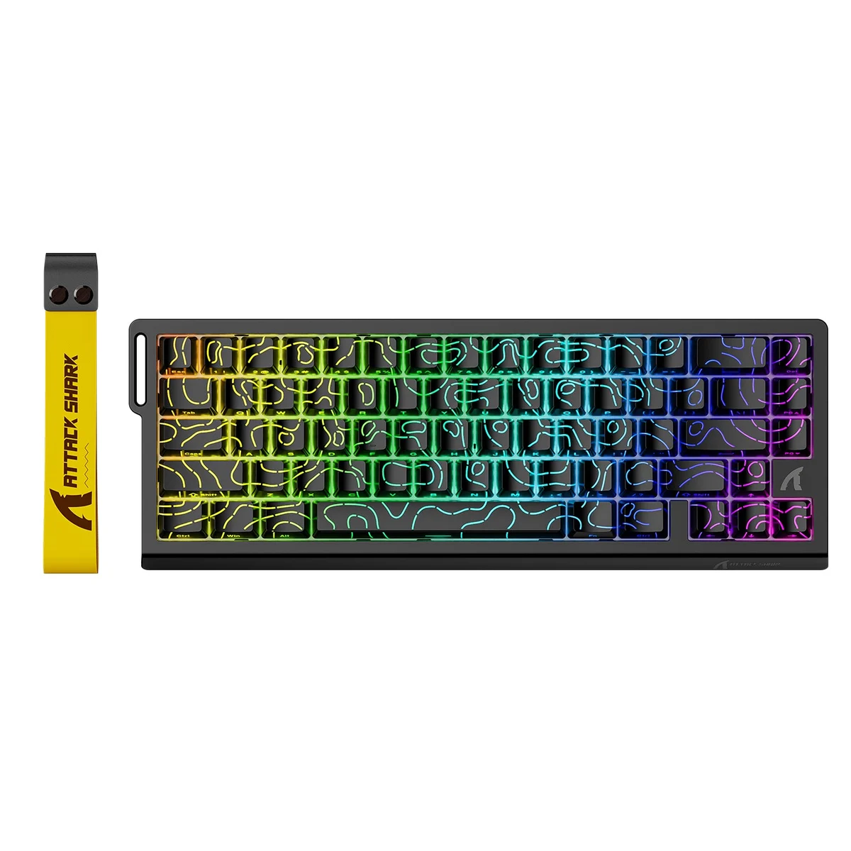 Attack Shark X68HE 60% magnetic gaming keyboard in Black Contour with RGB backlight