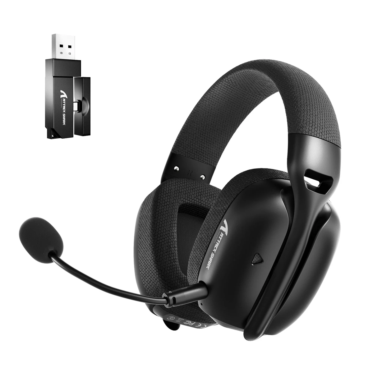 Attack Shark L80 Pro Ultra-Light Tri-Mode Wireless Gaming Headset