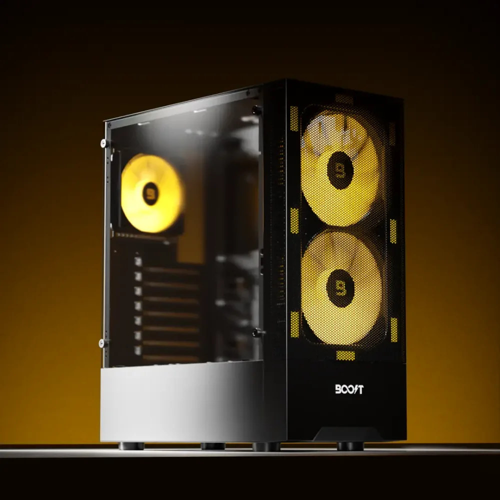 Boost Enclosure Pro Series P100 with 3 Halo Fans