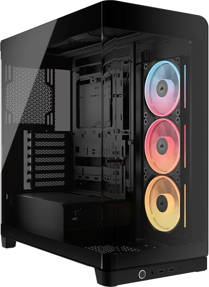 Corsair FRAME 4500X LX-R RGB iCUE LINK Panoramic Glass Mid-Tower PC Case view 1