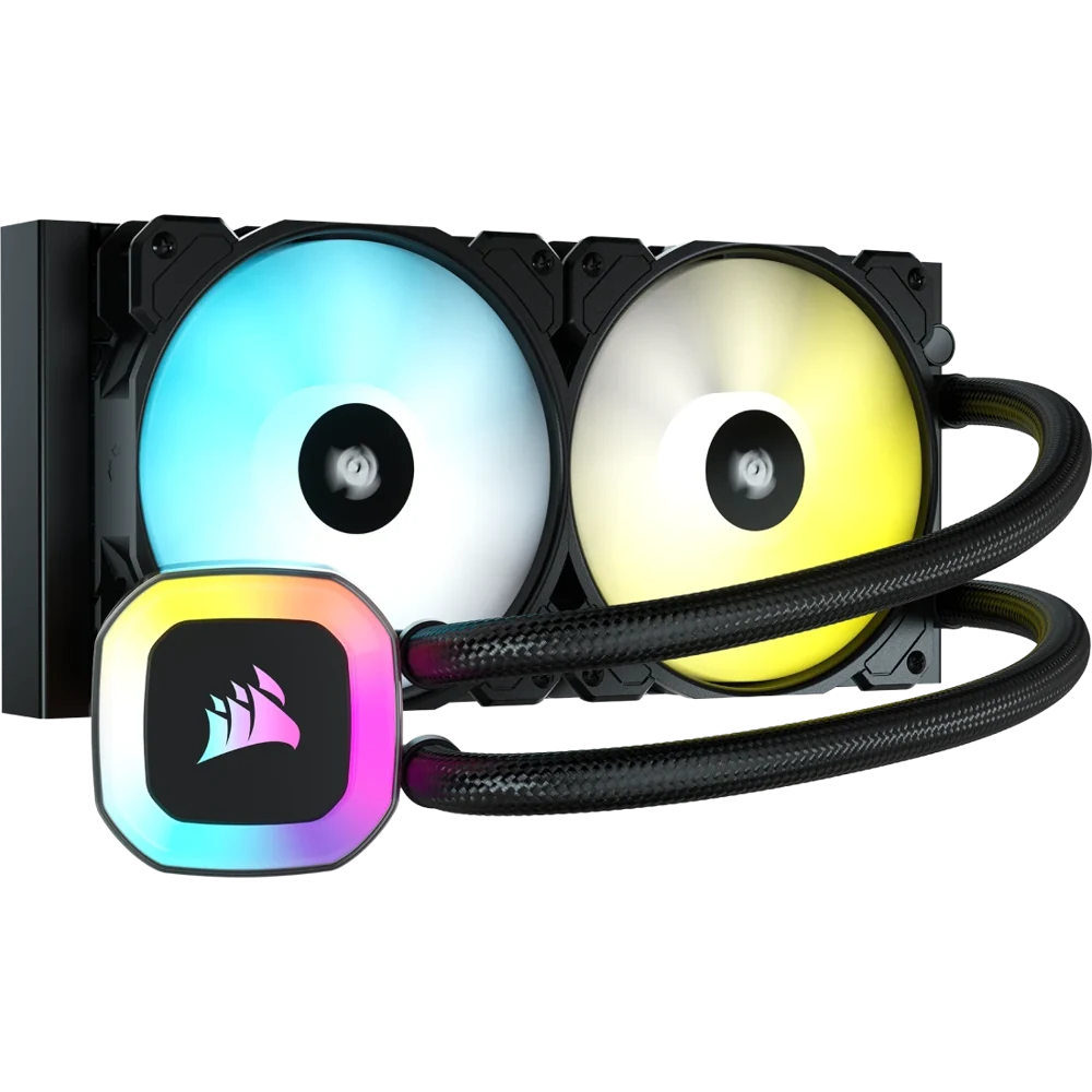 Corsair H100 RGB 240mm Liquid CPU Cooler view 1