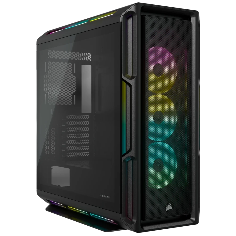 Corsair iCUE 5000T RGB Tempered Glass Mid-Tower ATX Case - Black view 1