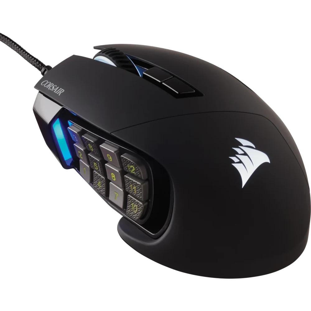 Corsair Scimitar RGB Elite MOBA/MMO Optical Gaming Mouse view 1
