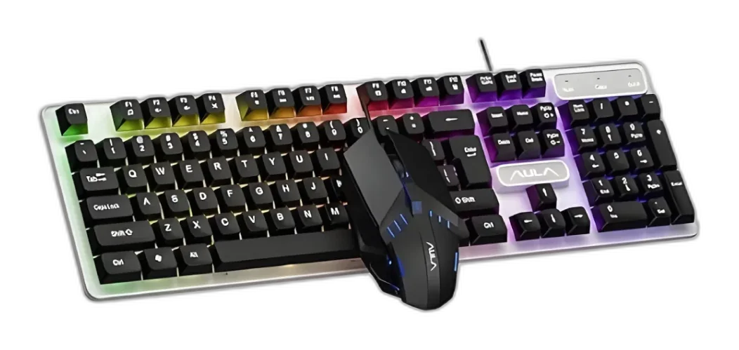 Aula F3061 Wired Gaming Keyboard and Mouse Combo - Black