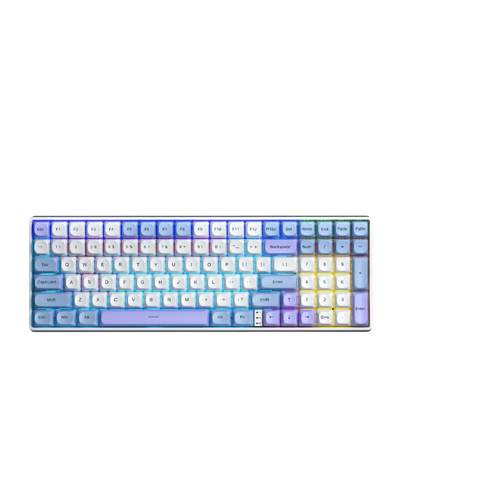 Aula S100 Pro Glacier Blue Tri-Mode Wireless Mechanical Keyboard (96%) - Glacier Blue