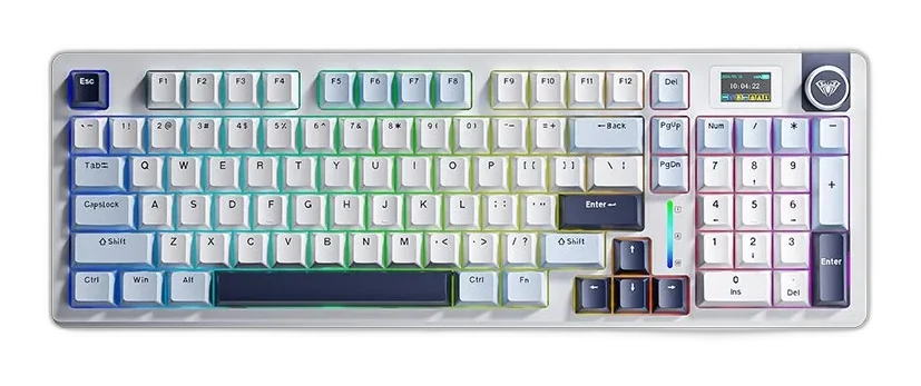Aula S98 Pro 96% Tri-Mode Wireless Gasket Mechanical Keyboard, Glacier Blue - Glacier Blue