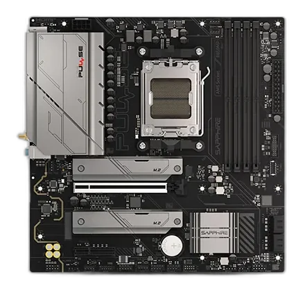 Sapphire Pulse B850M WIFI AMD B850 AM5 DDR5 Micro-ATX Motherboard