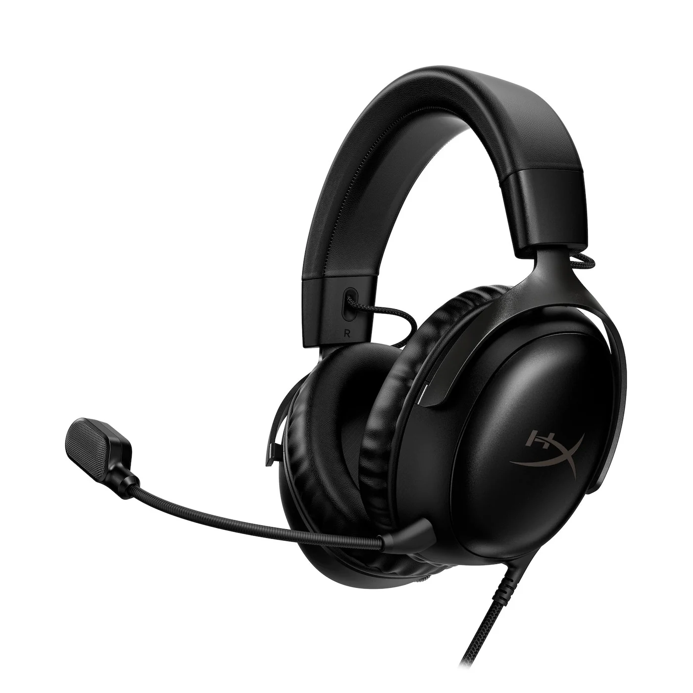 HyperX Cloud III 727A8AA wired gaming headset in black, front view