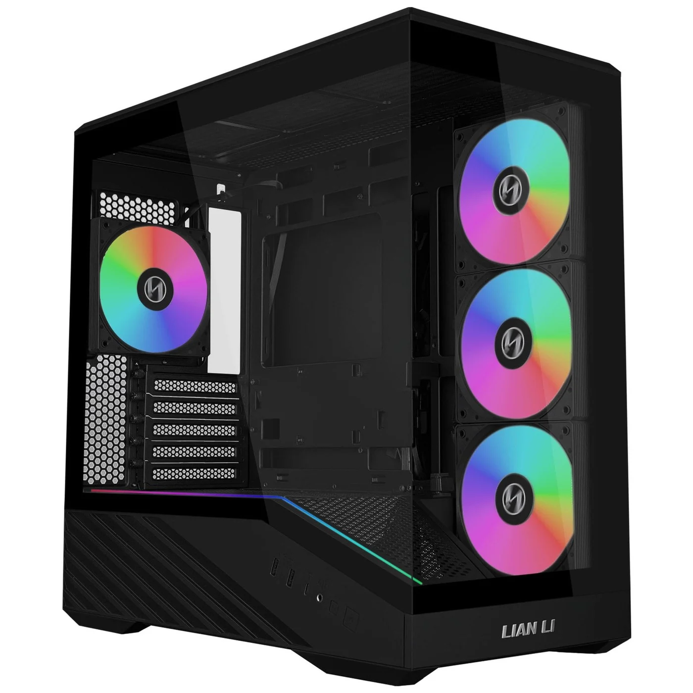 Lian Li Vector V100R MINI Black micro-ATX case with 4 pre-installed ARGB fans