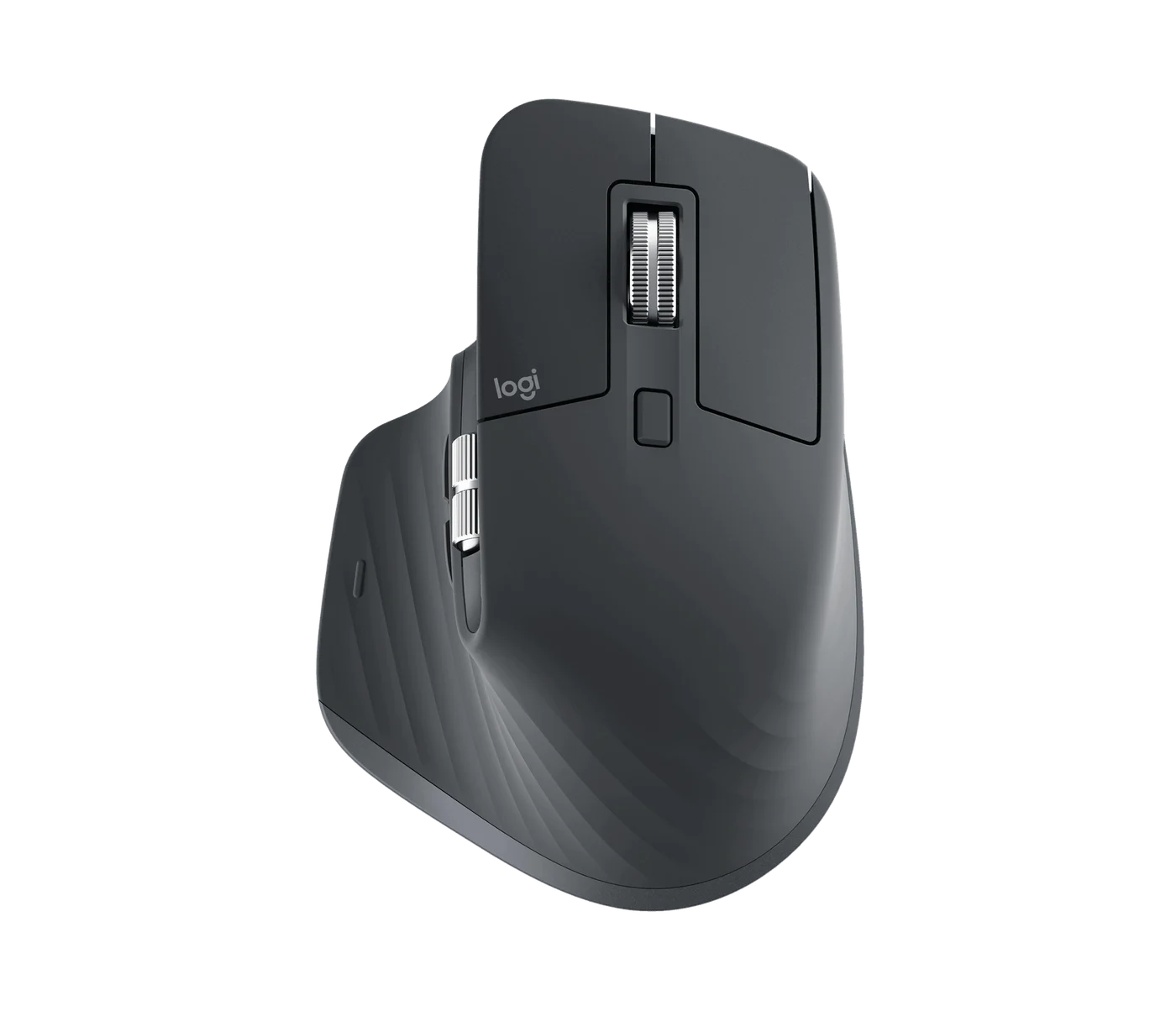 Logitech MX Master 3S Performance Wireless Mouse Graphite top view (910-007501)