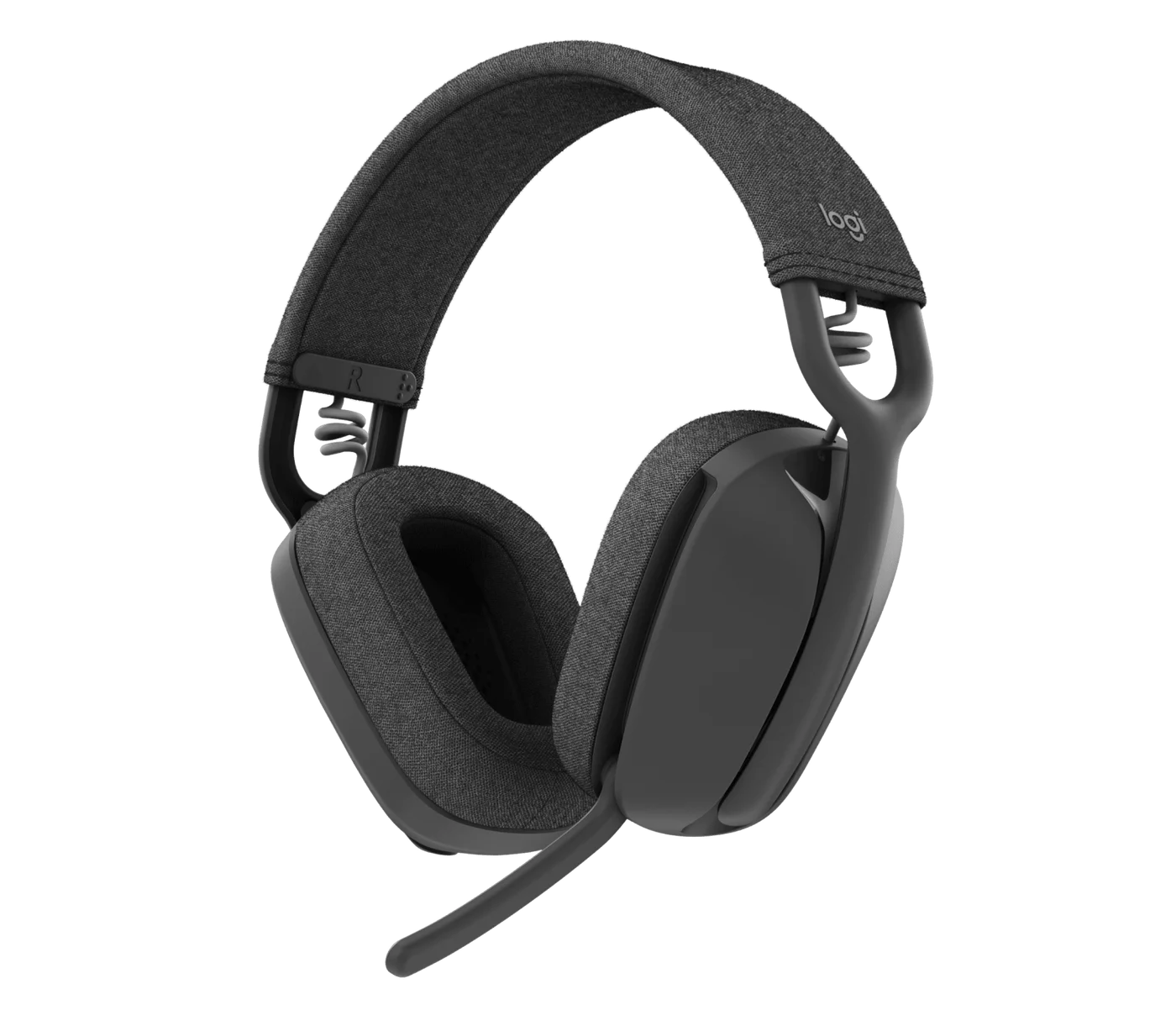 Logitech Zone Vibe 100 Wireless Headset Graphite front view (981-001213)