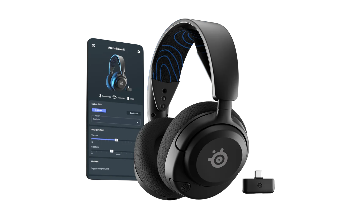 SteelSeries Arctis Nova 5P Wireless Gaming Headset (61673) - Black