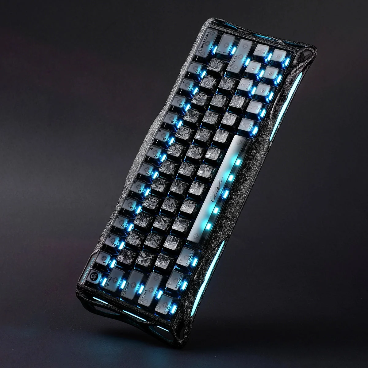 GravaStar Mercury V60 Pro keyboard showing its 60% compact layout