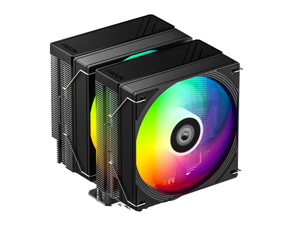 ID-COOLING FROZN A620 PRO SE ARGB black dual-tower air cooler with ARGB fans