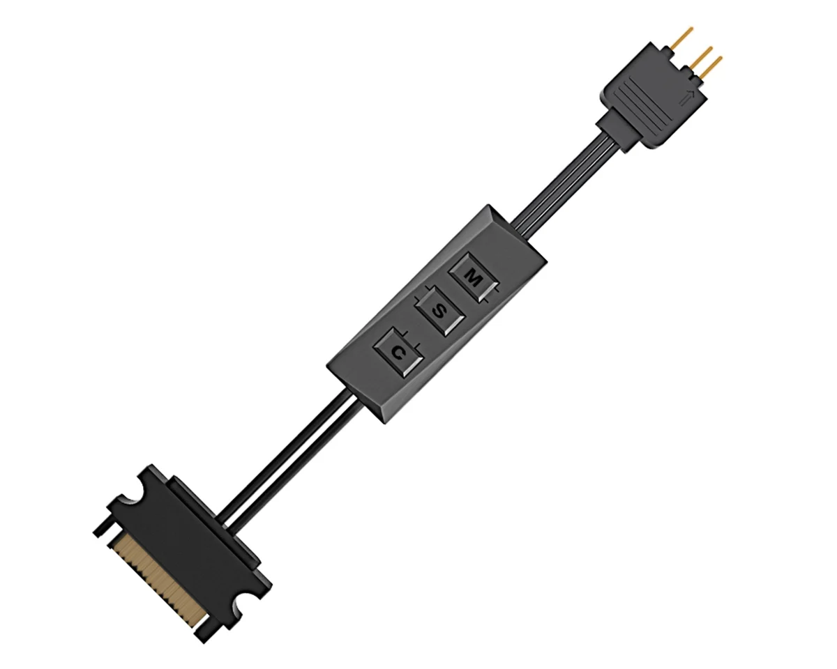 ID-COOLING RC-ARGB addressable RGB controller with inline cable