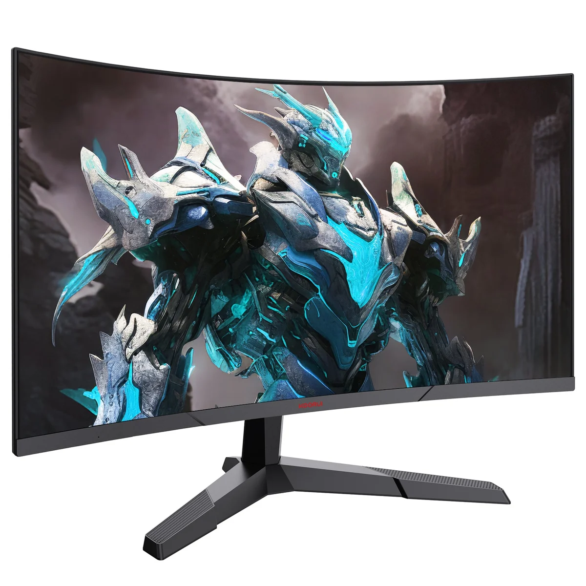 KOORUI 27E6QCA 27" QHD 180Hz VA Curved Gaming Monitor - front 3/4 hero view