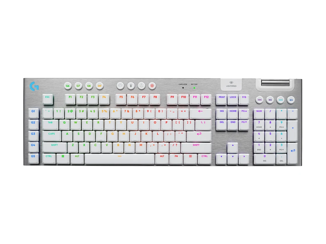 Logitech G915 X Lightspeed Wireless RGB Mechanical Gaming Keyboard (White)