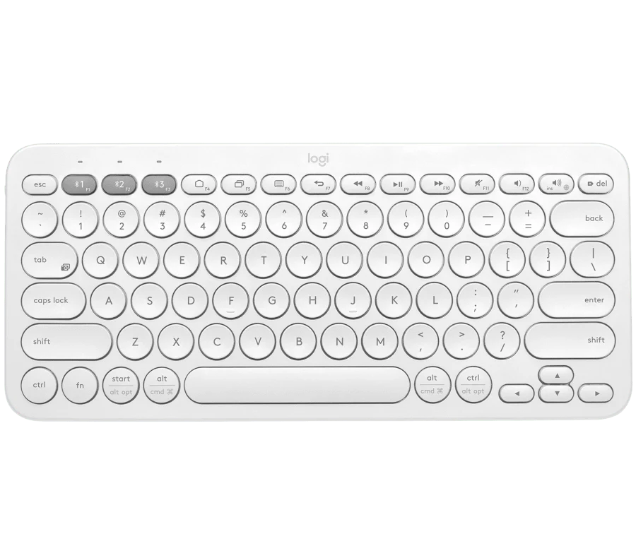 Logitech K380 Multi-Device Bluetooth Keyboard (White) view