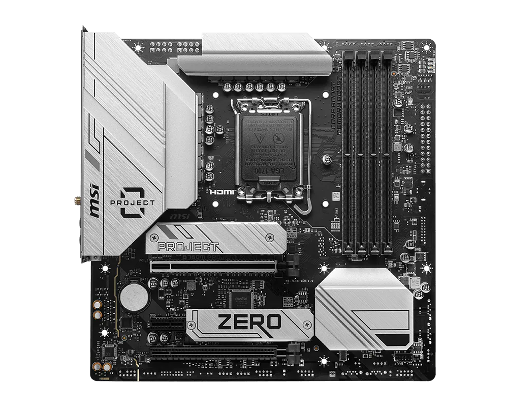 MSI B760M PROJECT ZERO view 1