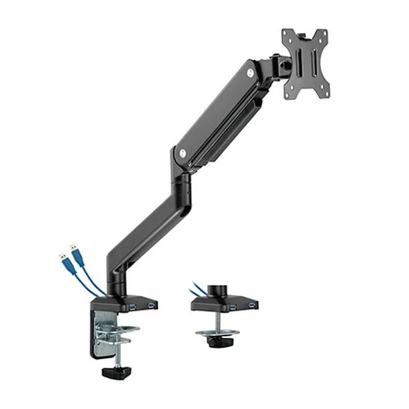 BMA-12U Single Monitor Aluminum Spring Arm with USB 3.0