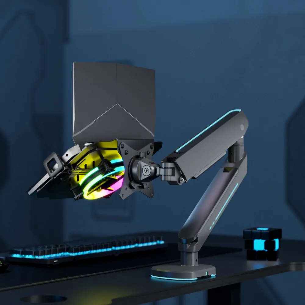 LH-01R Universal Laptop Holder for Monitor Arms with RGB Fan