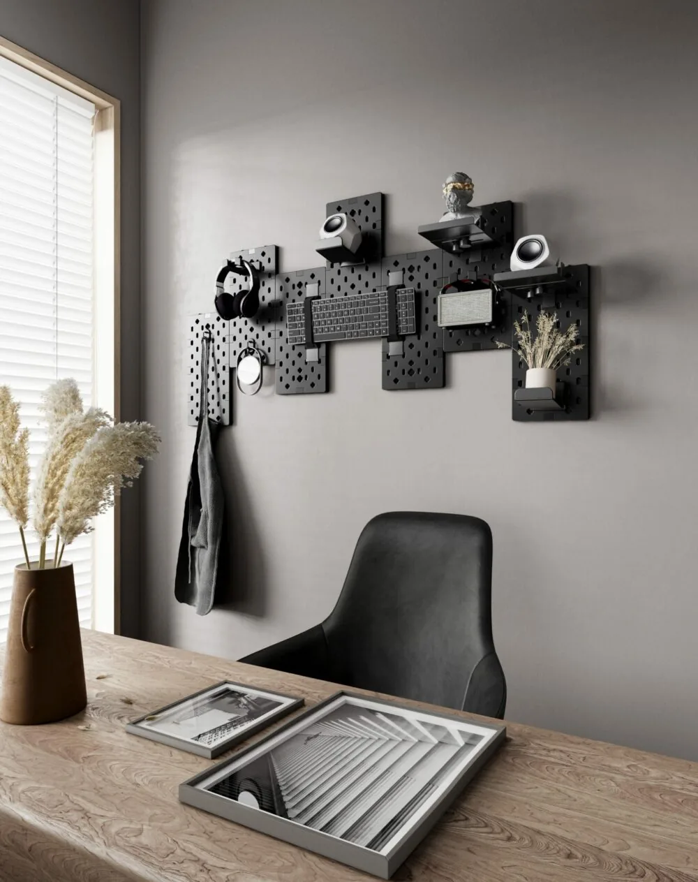 PB-07 Modular Gaming Pegboard Set (7 Pcs)