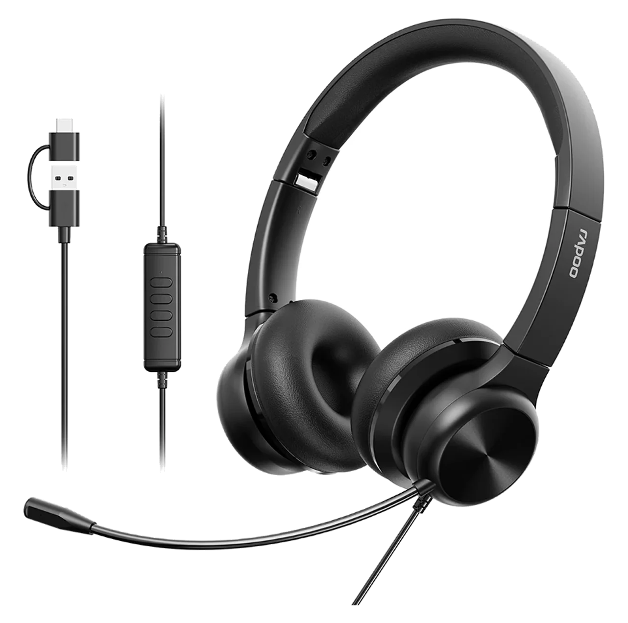 H180 USB Foldable Wired Stereo Headset