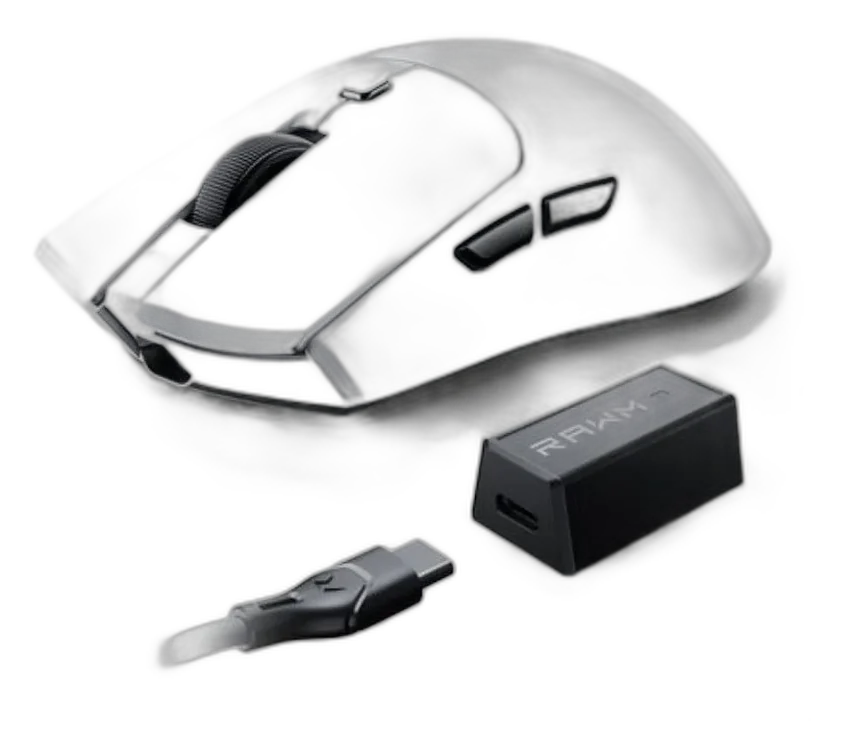 RAWM MH01 Pro 8K Wireless Gaming Mouse - White