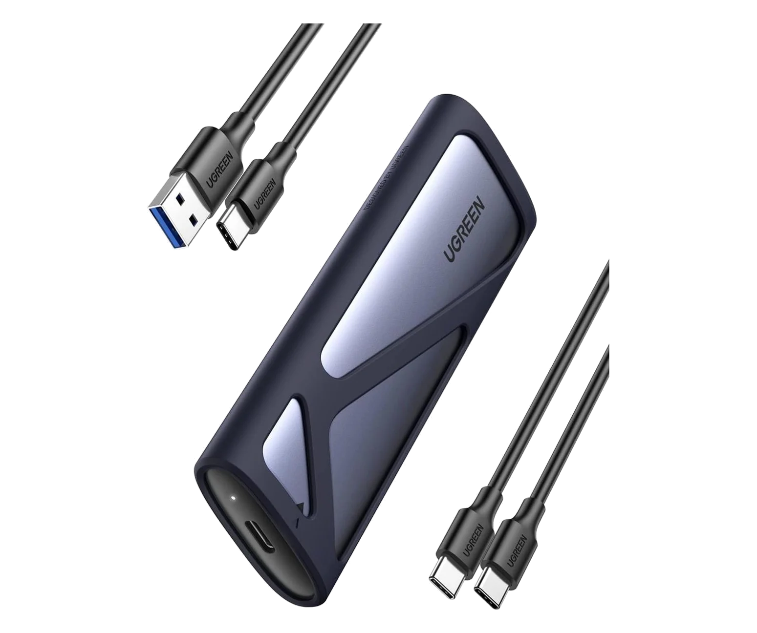 M.2 NVMe and SATA Dual-Protocol SSD Enclosure 10Gbps (USB-C)