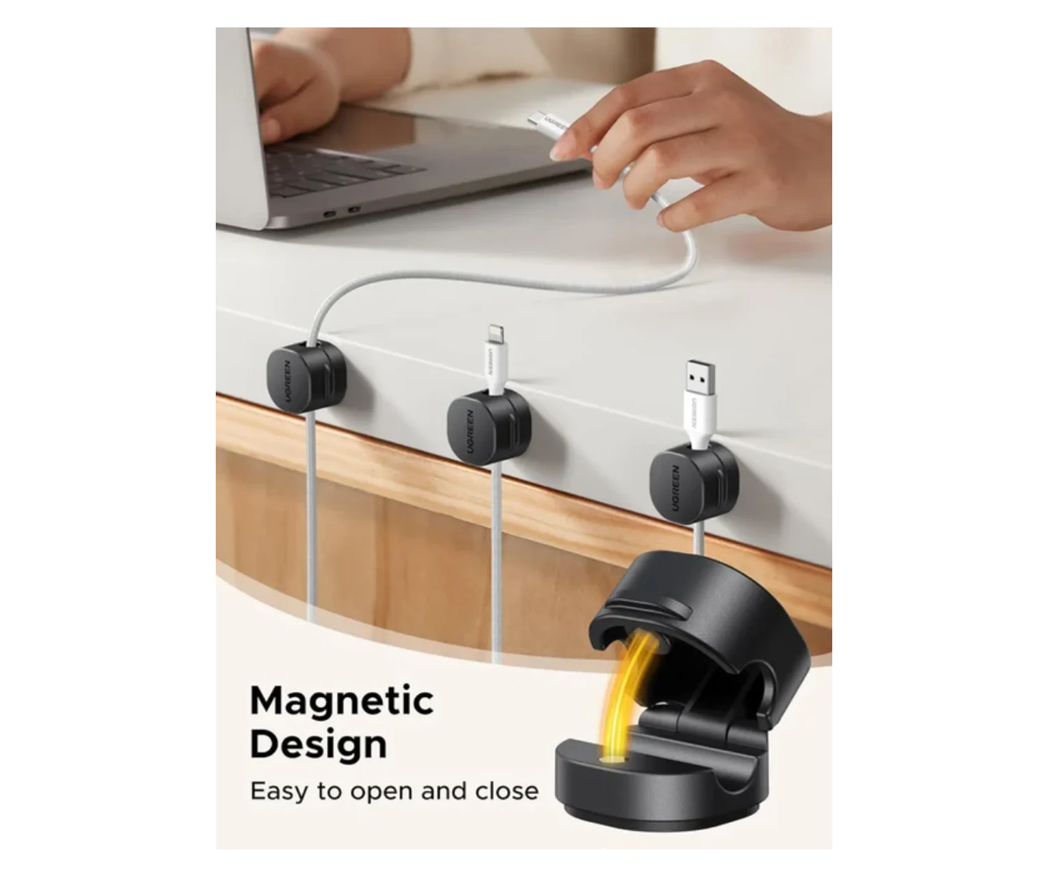 Magnetic Cable Organizer 3-Pack