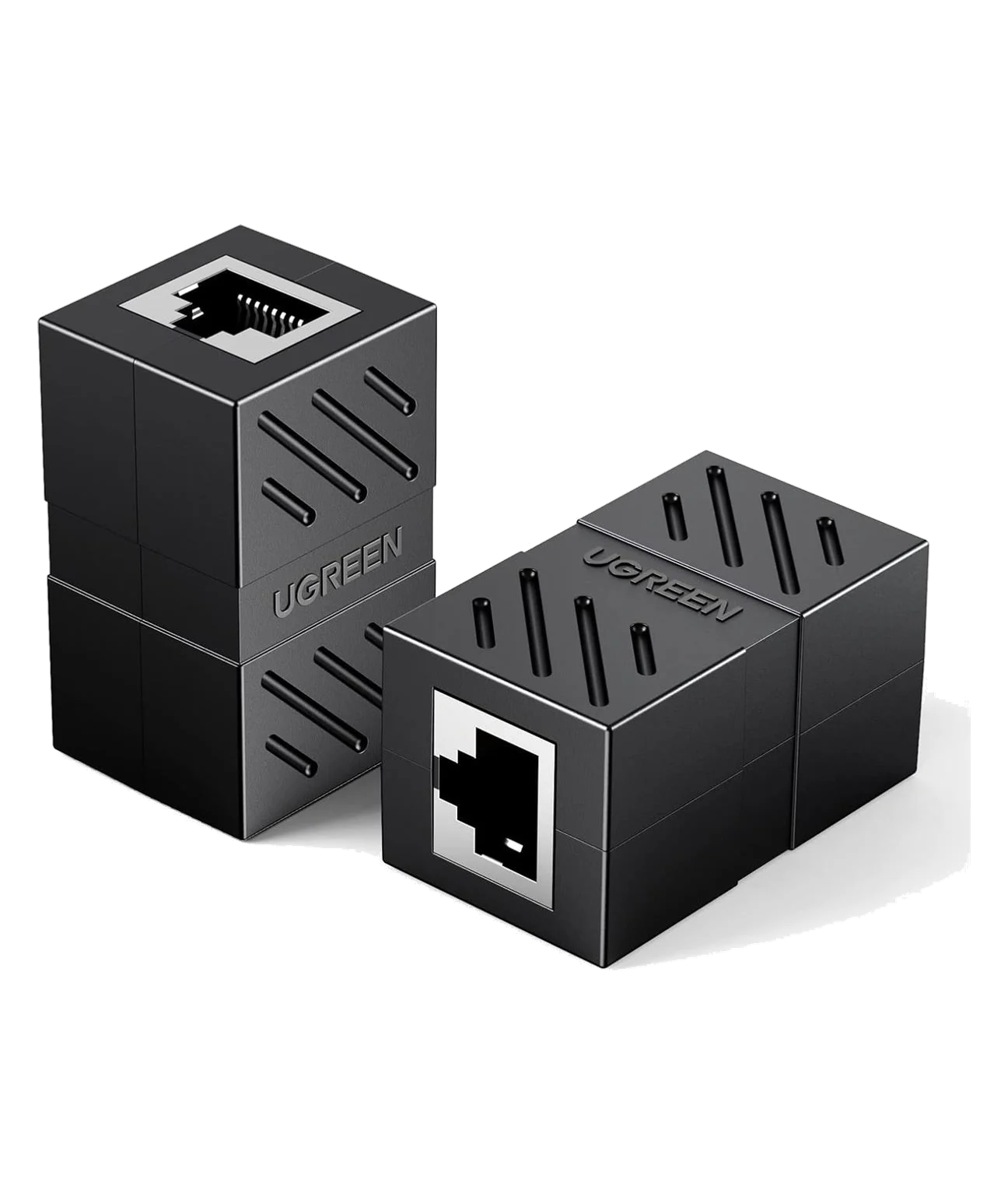 RJ45 Ethernet Cable Extender Coupler (Black)