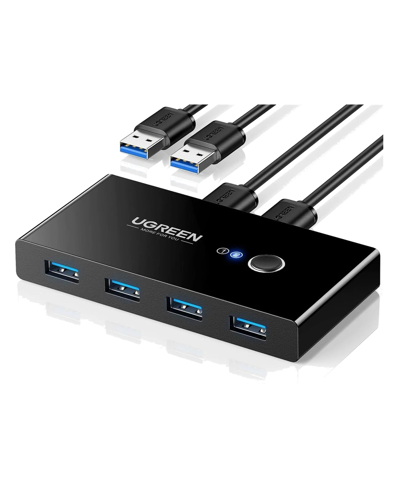 USB 3.0 Sharing Switch Box 2-In-4-Out (5Gbps)