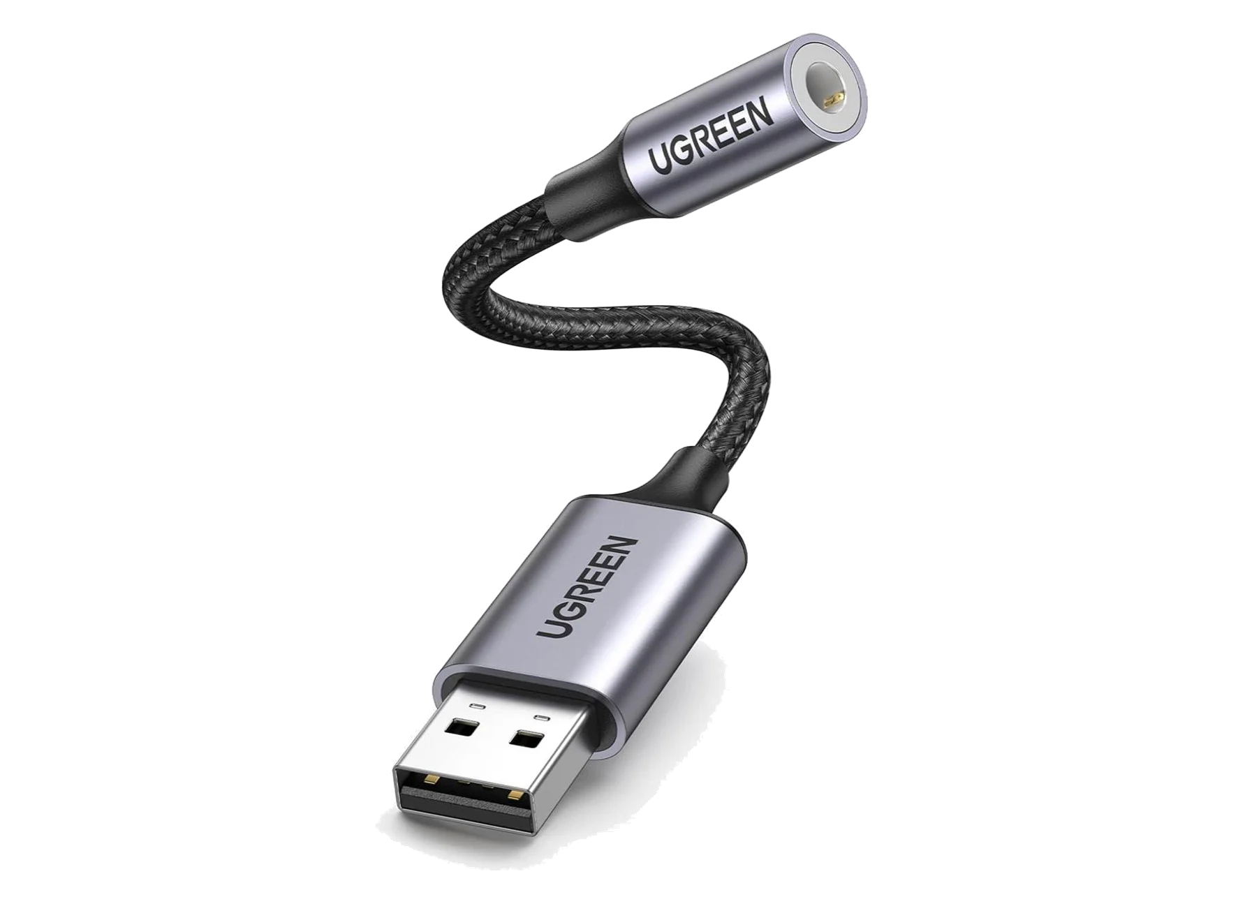 USB-A to Dual 3.5mm External Stereo Sound Card