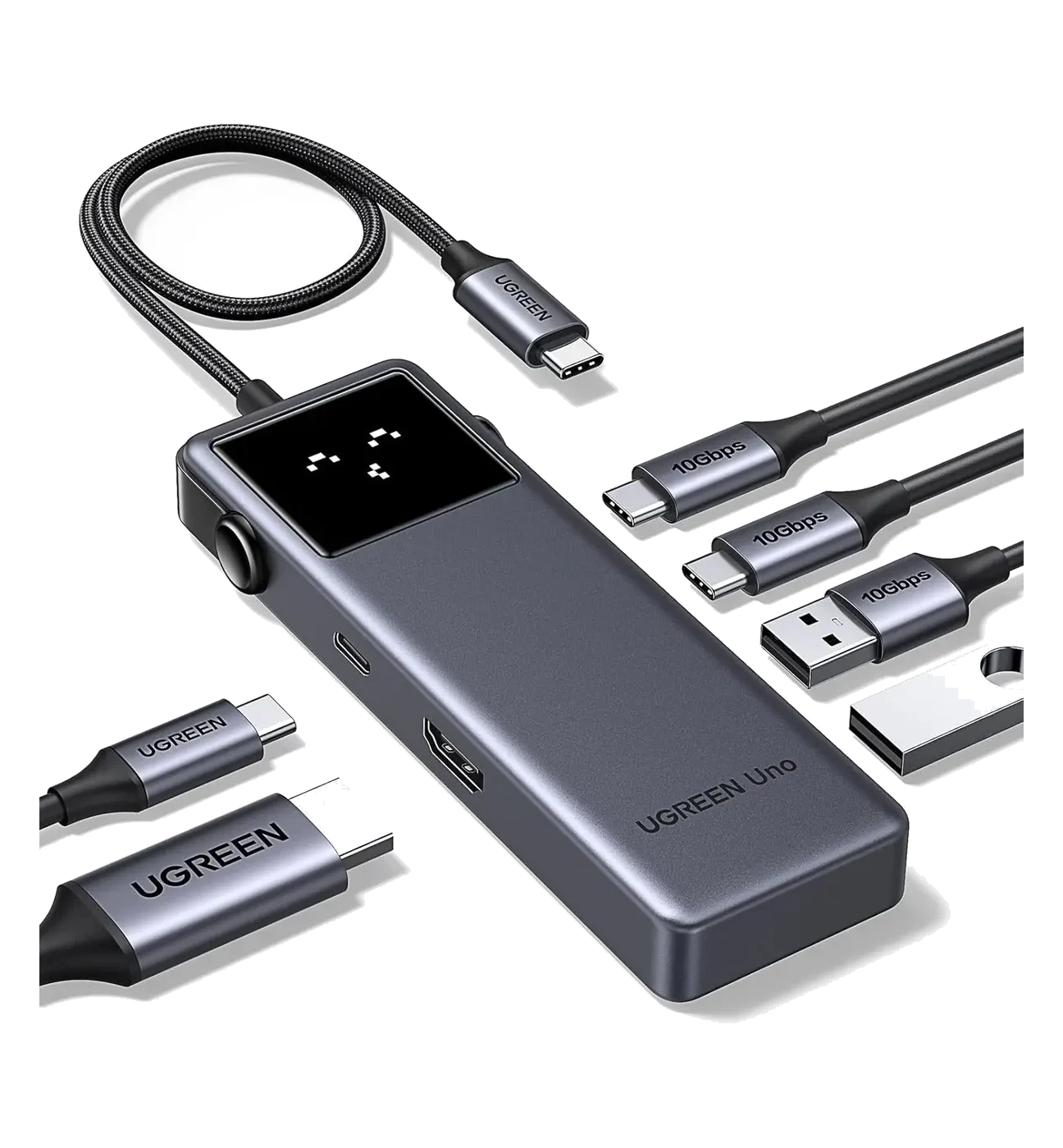 USB-C Hub, HDMI 4K@60Hz, 2x USB-C and 2x USB-A 3.2 Gen 2, USB-C PD (6-in-1)