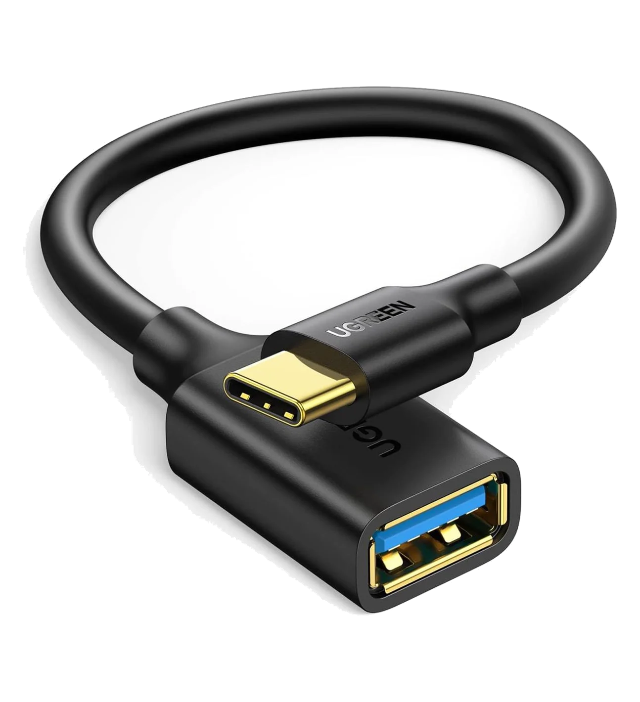 USB-C Male to USB 3.0 A Female OTG Cable (Black)