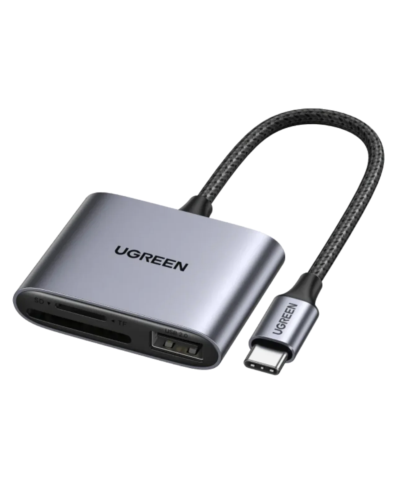 USB-C to SD/TF Card Reader with USB 2.0 Port