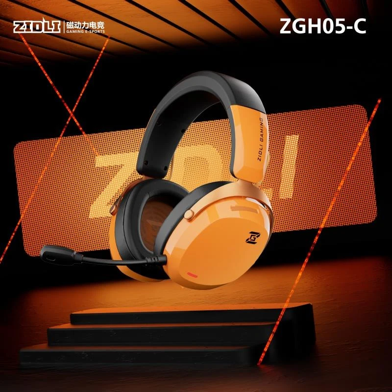 ZIDLI Wired 7.1 Surround Sound Gaming Headset - Orange